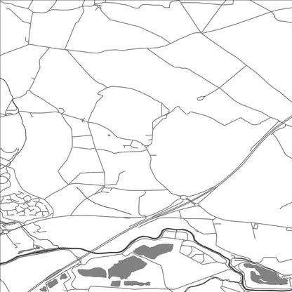 ROAD MAP OF RENHOLD, UNITED KINGDOM BY MAPBAKES