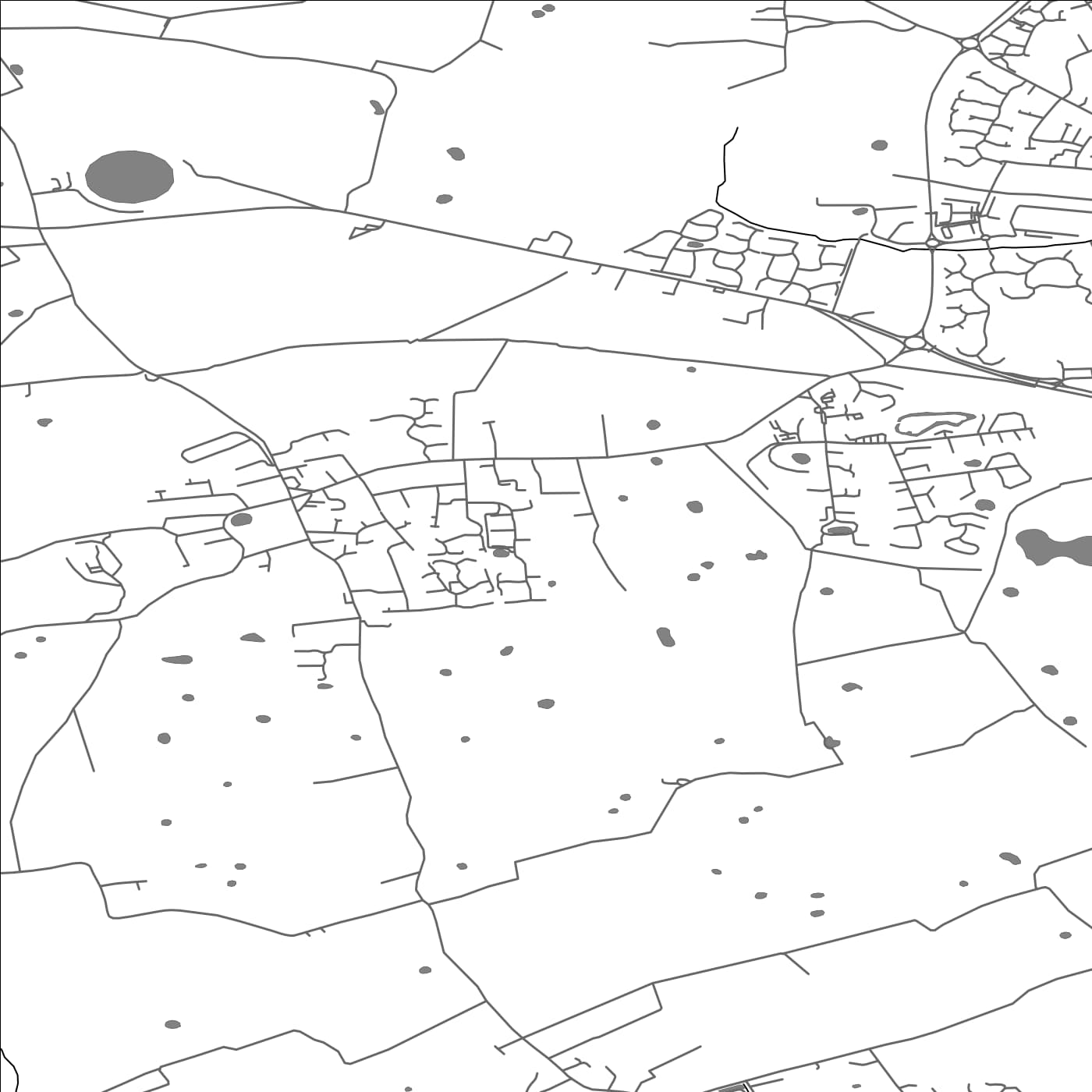 ROAD MAP OF RIBBY-WITH-WREA, UNITED KINGDOM BY MAPBAKES