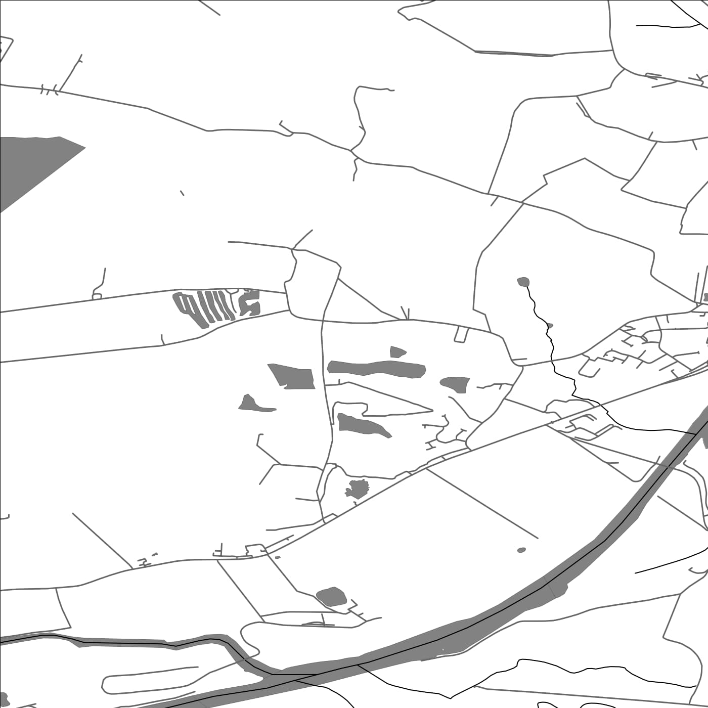 ROAD MAP OF RIXTON-WITH-GLAZEBROOK, UNITED KINGDOM BY MAPBAKES