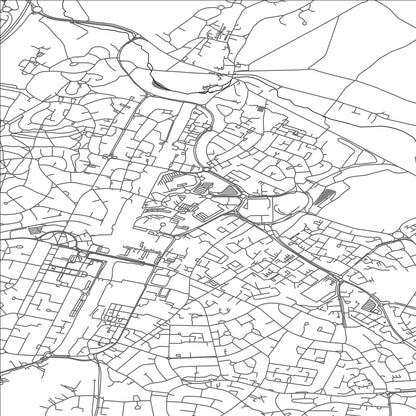 ROAD MAP OF ROCHE, UNITED KINGDOM BY MAPBAKES