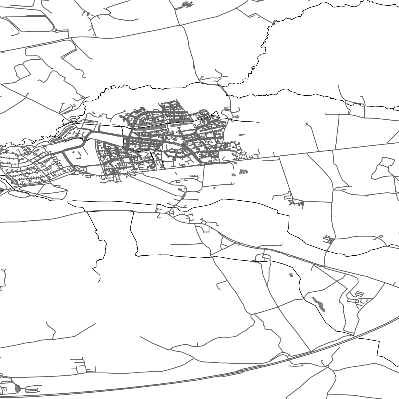 ROAD MAP OF ROCKBEARE, UNITED KINGDOM BY MAPBAKES