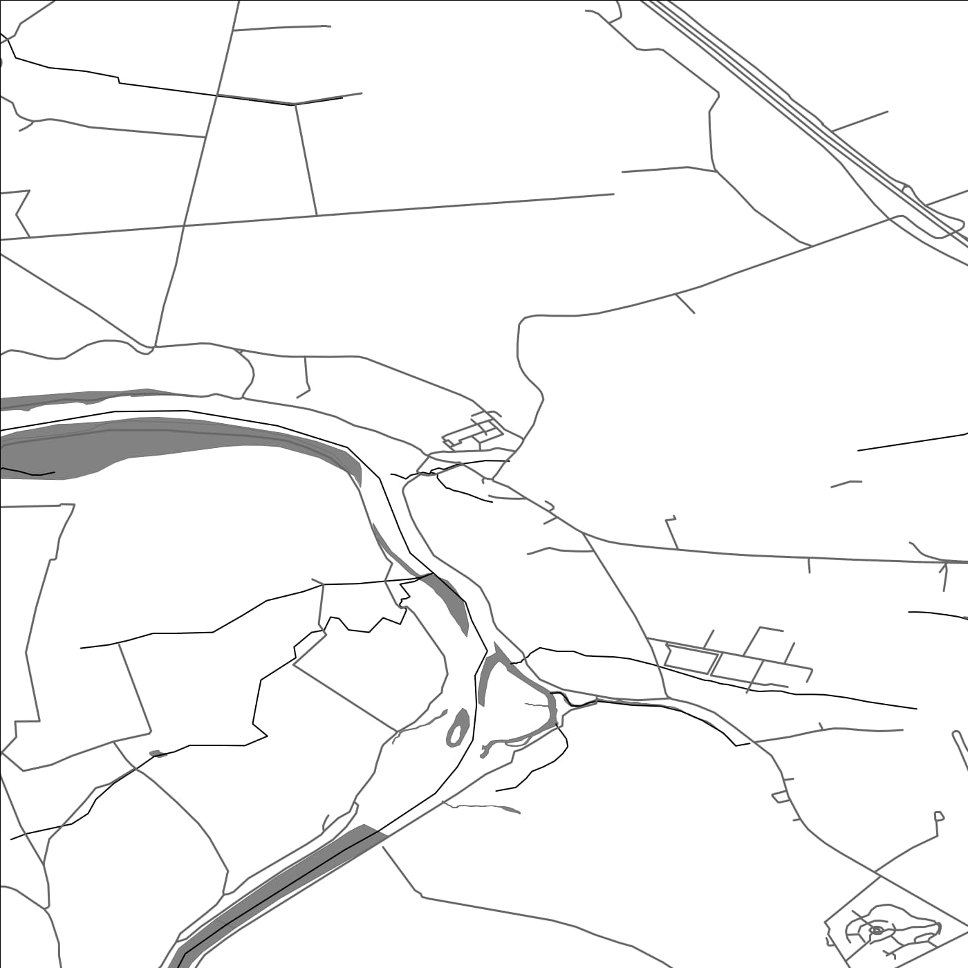 ROAD MAP OF ROCKCLIFFE, UNITED KINGDOM BY MAPBAKES