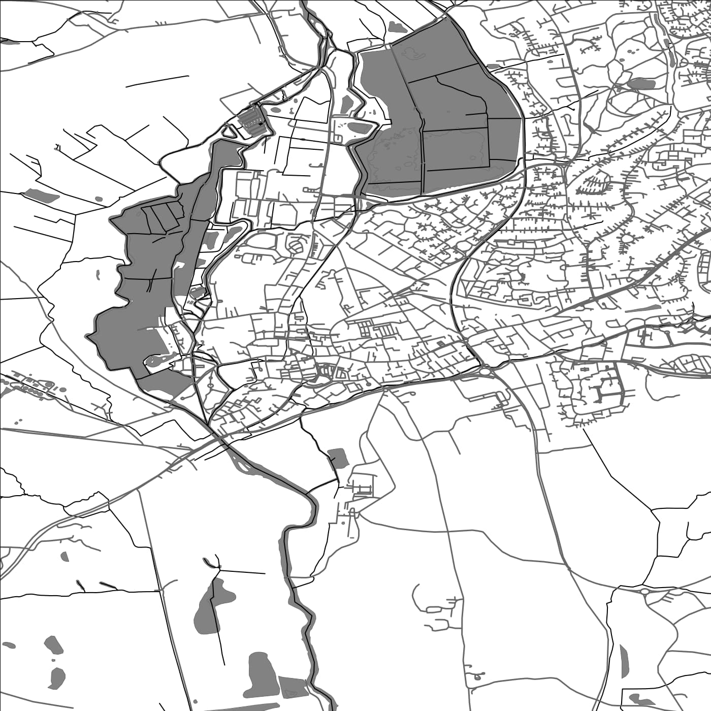 ROAD MAP OF ROMSEY, UNITED KINGDOM BY MAPBAKES