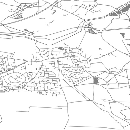 ROAD MAP OF ROSSINGTON, UNITED KINGDOM BY MAPBAKES