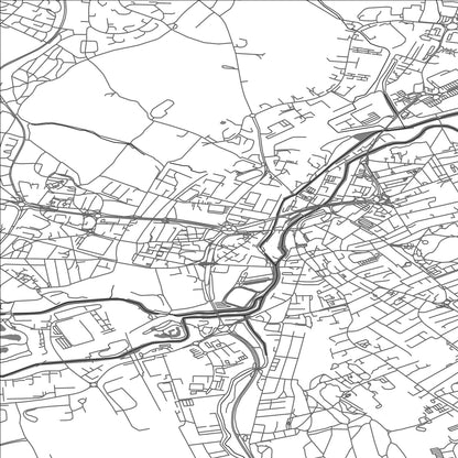 ROAD MAP OF ROTHERHAM, UNITED KINGDOM BY MAPBAKES