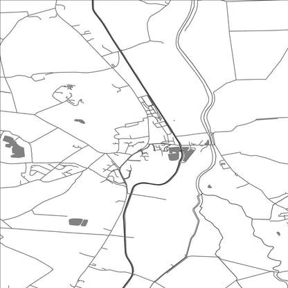 ROAD MAP OF RUFFORD, UNITED KINGDOM BY MAPBAKES