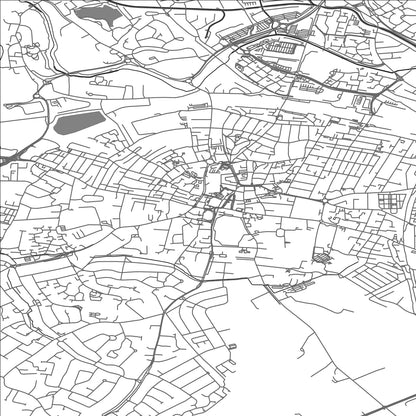 ROAD MAP OF RUGBY, UNITED KINGDOM BY MAPBAKES