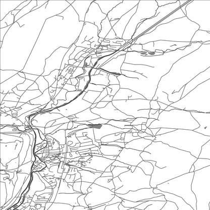 ROAD MAP OF SADDLEWORTH, UNITED KINGDOM BY MAPBAKES