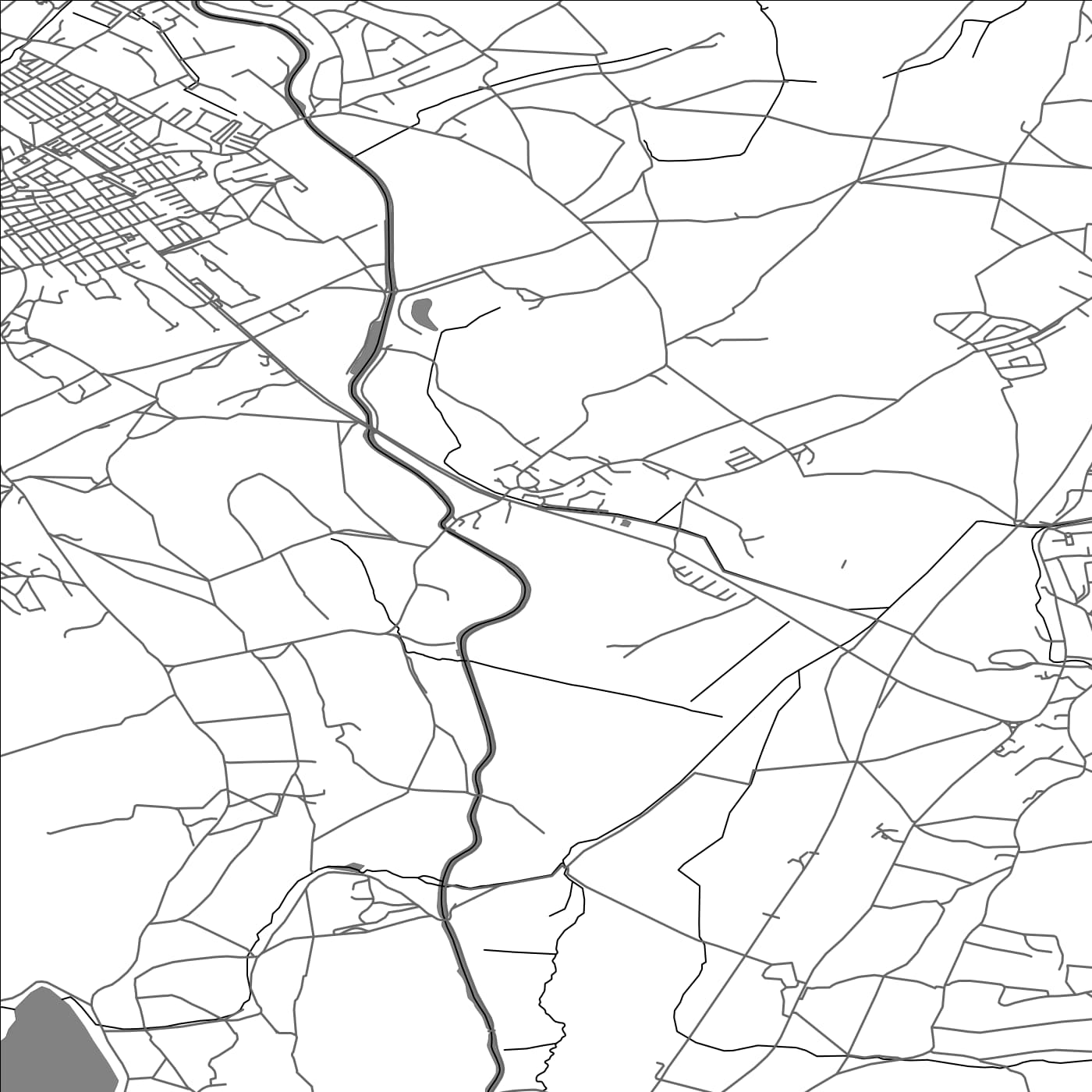 ROAD MAP OF SALTERFORTH, UNITED KINGDOM BY MAPBAKES