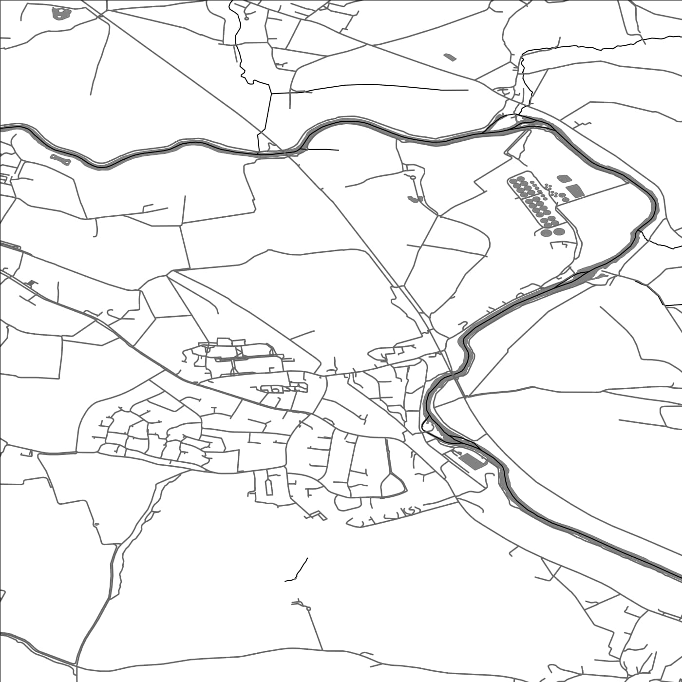 ROAD MAP OF SALTFORD, UNITED KINGDOM BY MAPBAKES