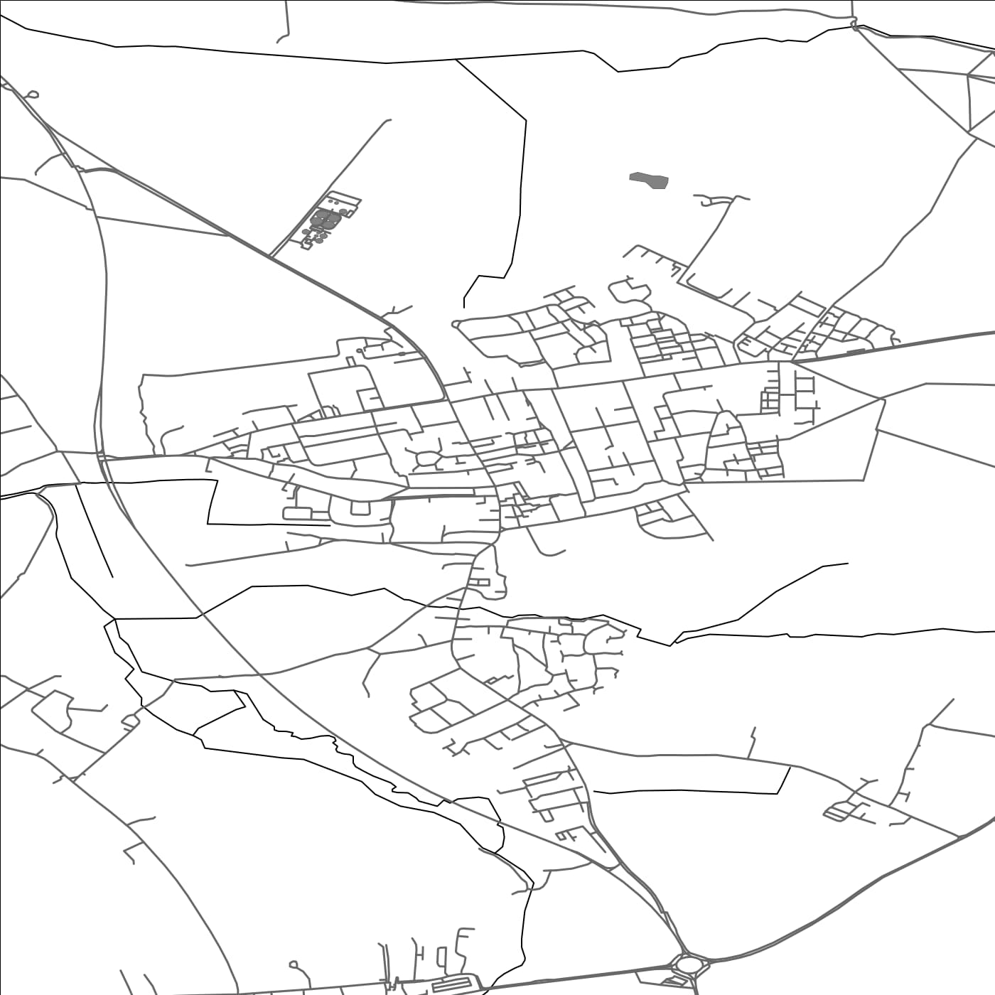 ROAD MAP OF SAWSTON, UNITED KINGDOM BY MAPBAKES