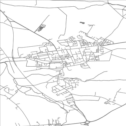 ROAD MAP OF SAWSTON, UNITED KINGDOM BY MAPBAKES