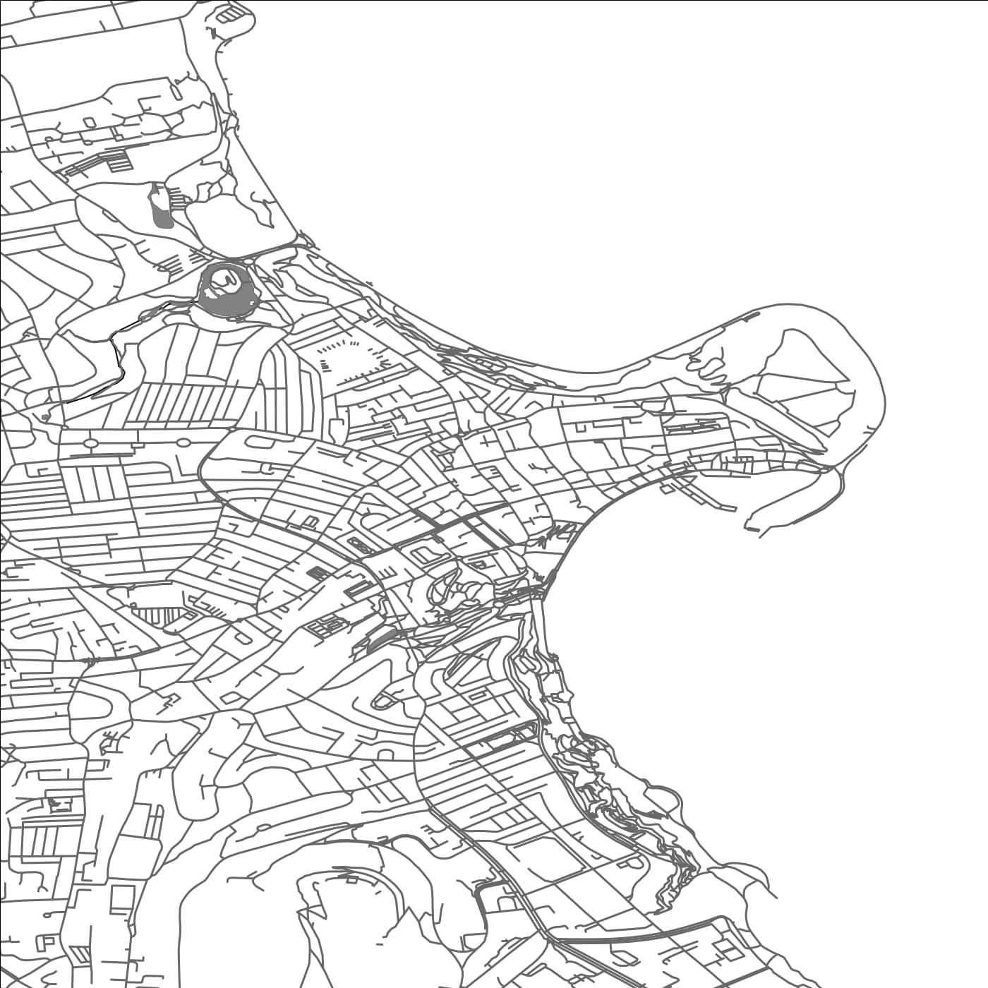 ROAD MAP OF SCARBOROUGH, UNITED KINGDOM BY MAPBAKES