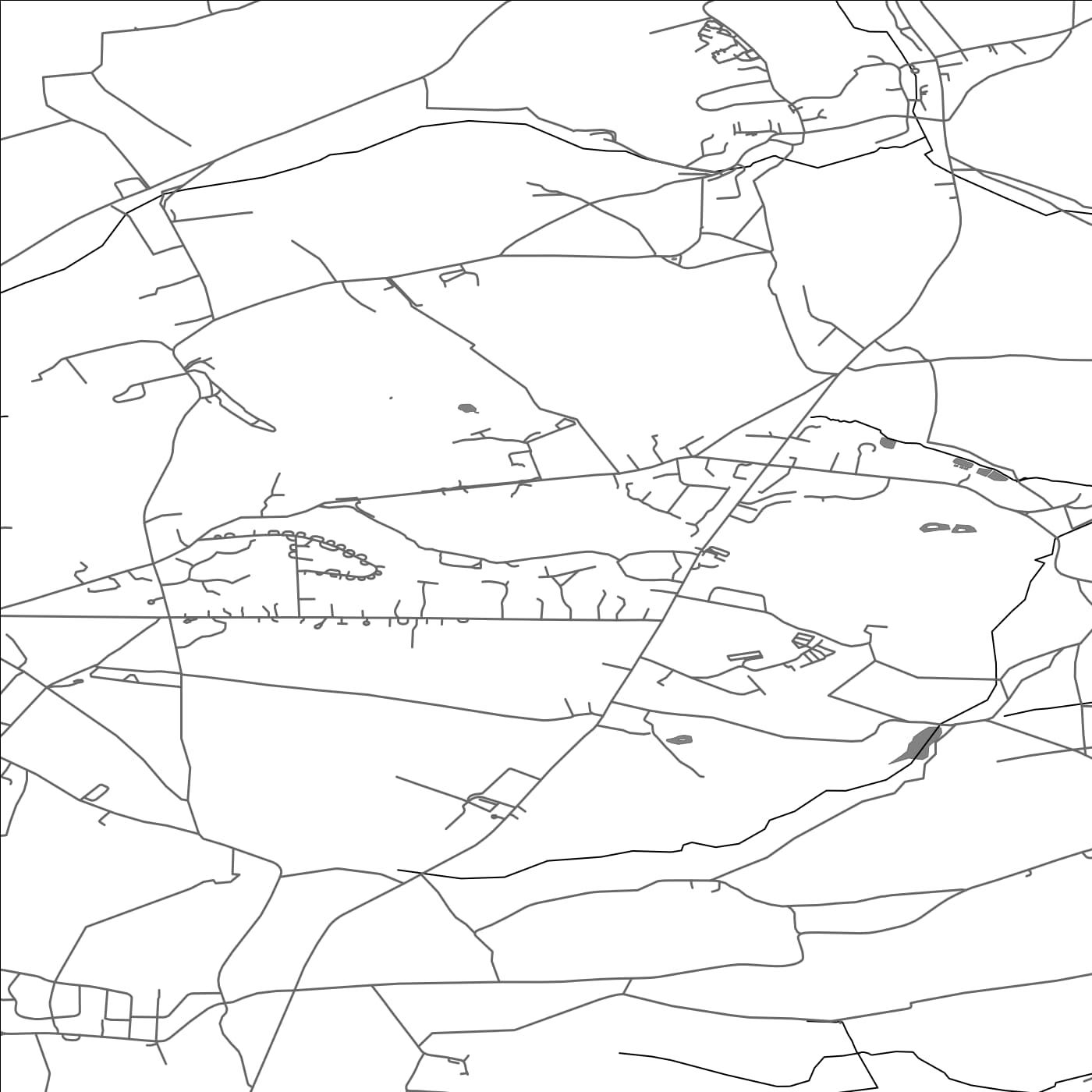 ROAD MAP OF SCARCROFT, UNITED KINGDOM BY MAPBAKES