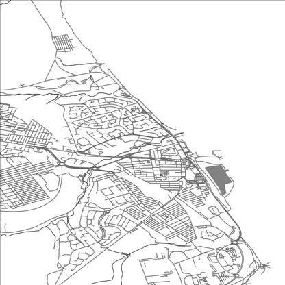 ROAD MAP OF SEAHAM, UNITED KINGDOM BY MAPBAKES