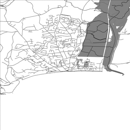 ROAD MAP OF SEATON, UNITED KINGDOM BY MAPBAKES