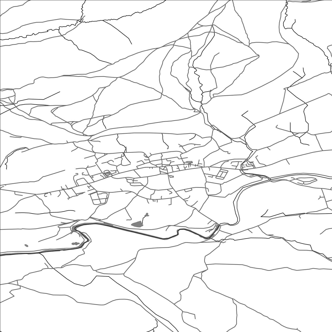 ROAD MAP OF SEDBERGH, UNITED KINGDOM BY MAPBAKES