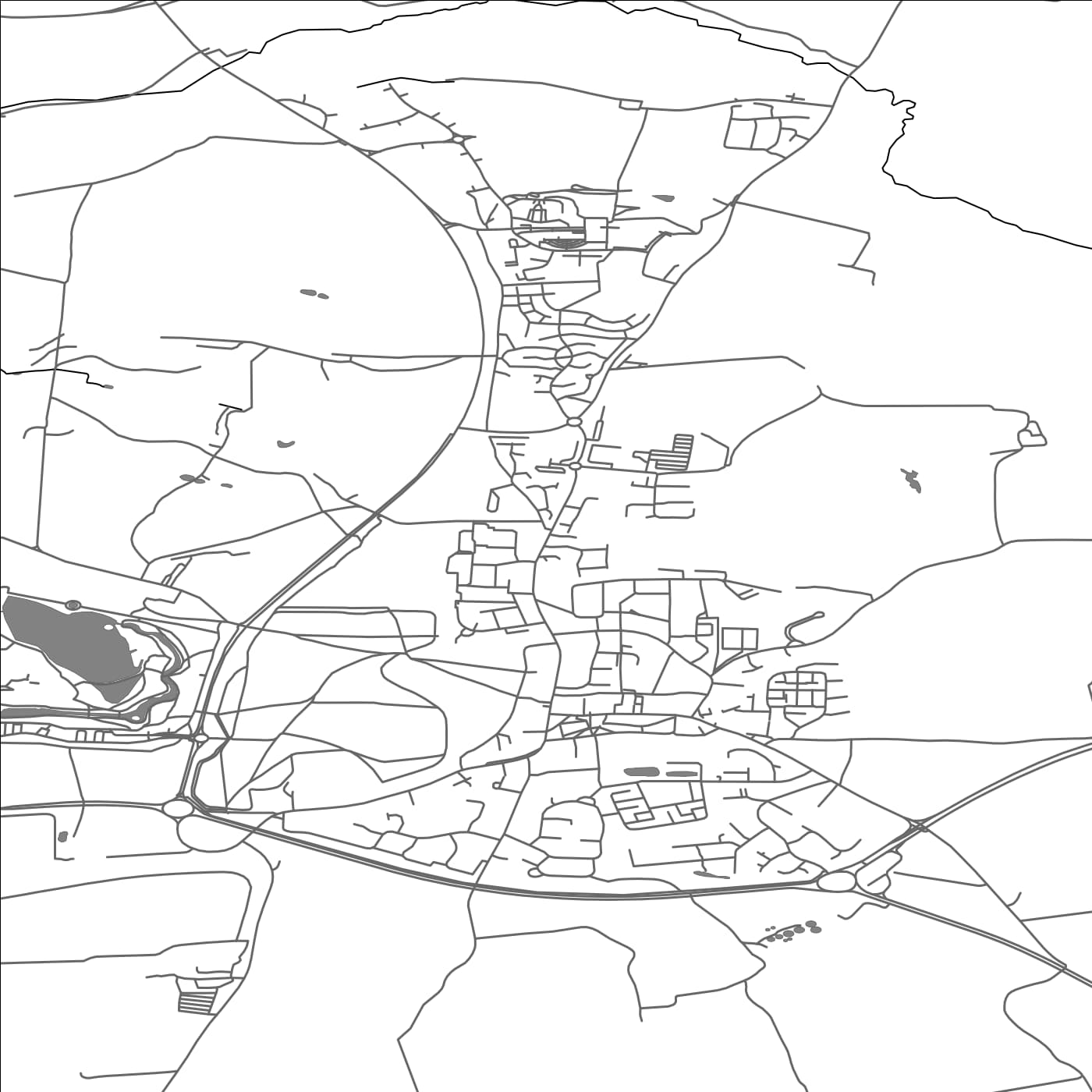 ROAD MAP OF SEDGEFIELD, UNITED KINGDOM BY MAPBAKES