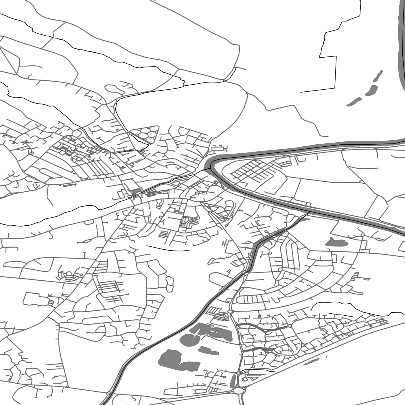 ROAD MAP OF SELBY, UNITED KINGDOM BY MAPBAKES