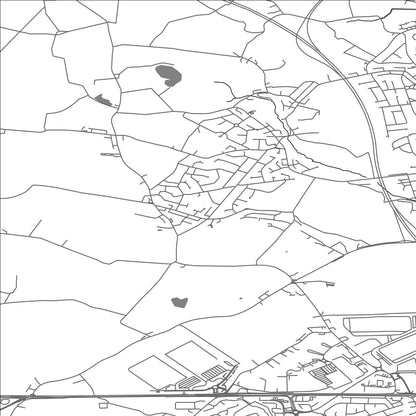 ROAD MAP OF SENELEY GREEN, UNITED KINGDOM BY MAPBAKES