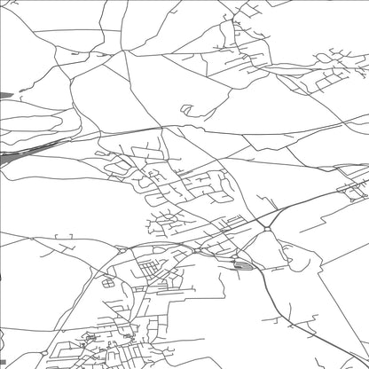 ROAD MAP OF SHAFTON, UNITED KINGDOM BY MAPBAKES