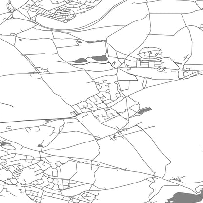 ROAD MAP OF SHARLSTON, UNITED KINGDOM BY MAPBAKES