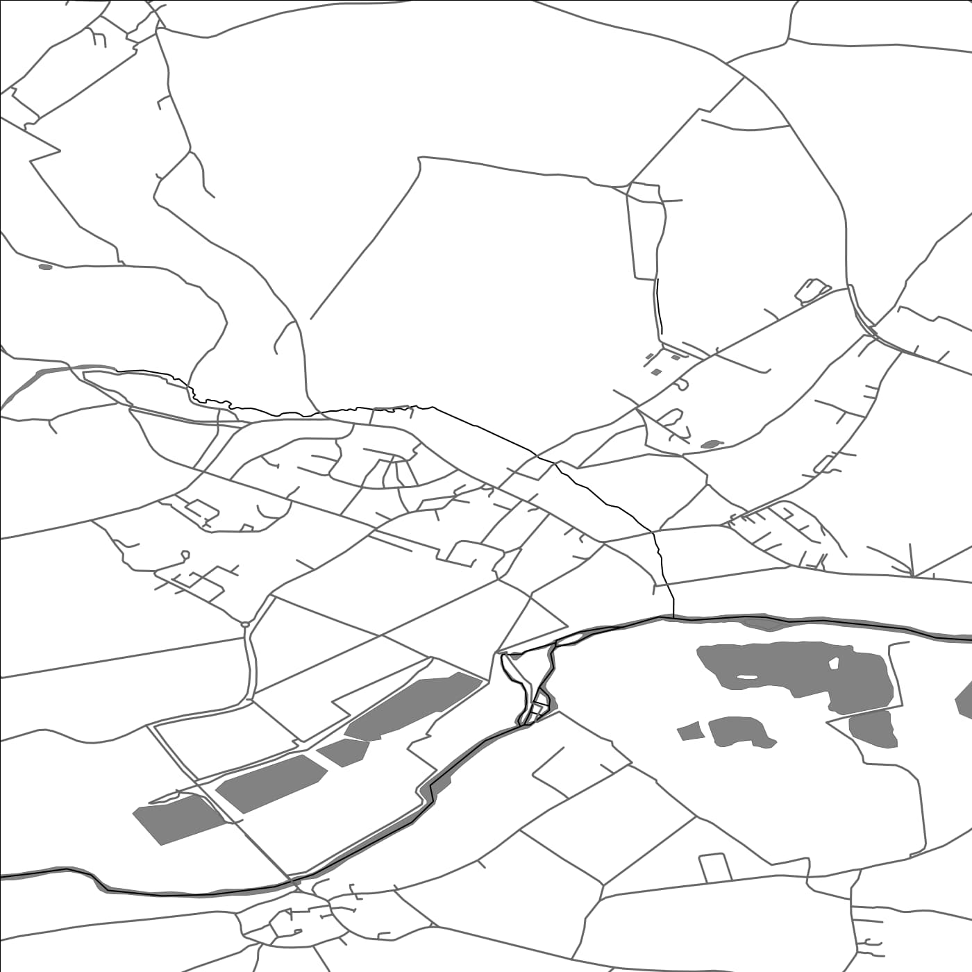 ROAD MAP OF SHARNBROOK, UNITED KINGDOM BY MAPBAKES