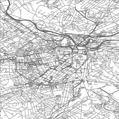 ROAD MAP OF SHEFFIELD, UNITED KINGDOM BY MAPBAKES