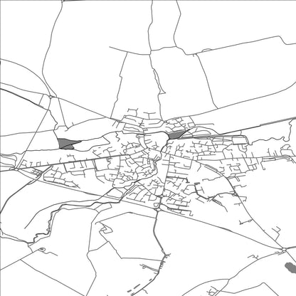 ROAD MAP OF SHEFFORD, UNITED KINGDOM BY MAPBAKES