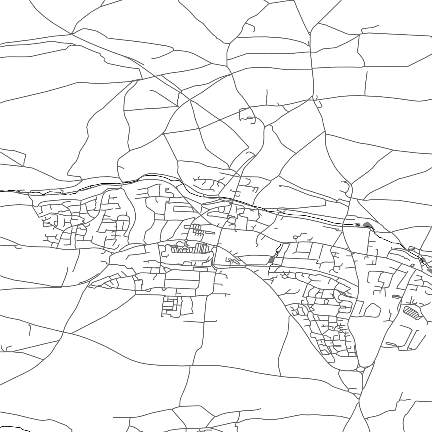 ROAD MAP OF SHEPTON MALLET, UNITED KINGDOM BY MAPBAKES