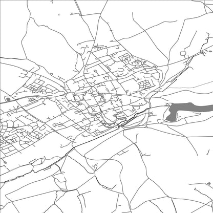 ROAD MAP OF SHERBORNE, UNITED KINGDOM BY MAPBAKES