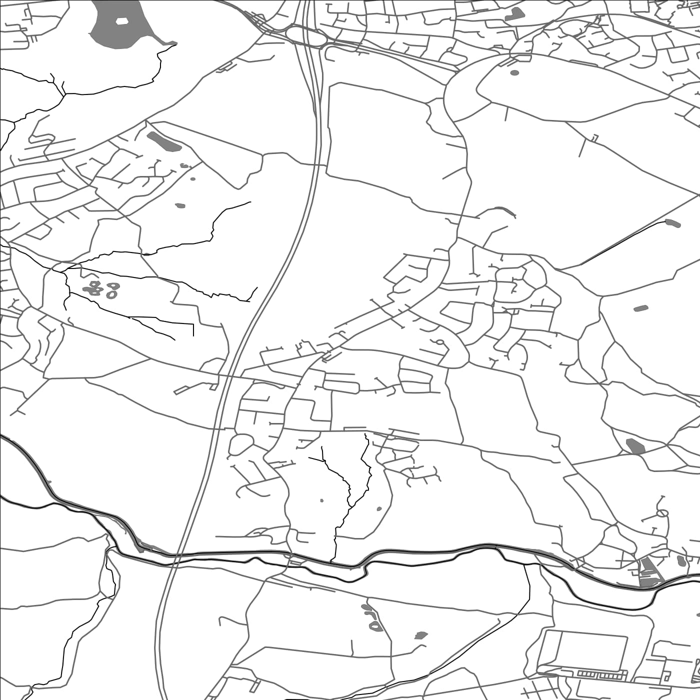 ROAD MAP OF SHEVINGTON, UNITED KINGDOM BY MAPBAKES