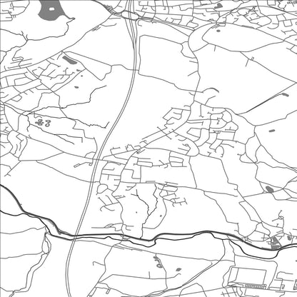 ROAD MAP OF SHEVINGTON, UNITED KINGDOM BY MAPBAKES