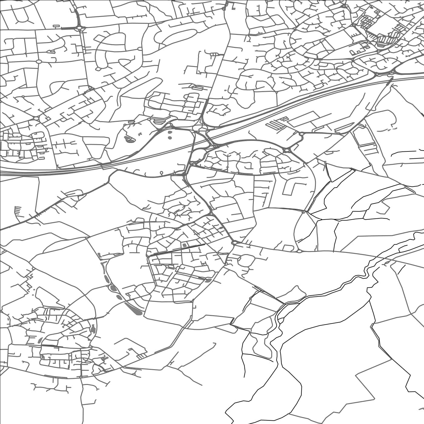 ROAD MAP OF SHINFIELD, UNITED KINGDOM BY MAPBAKES