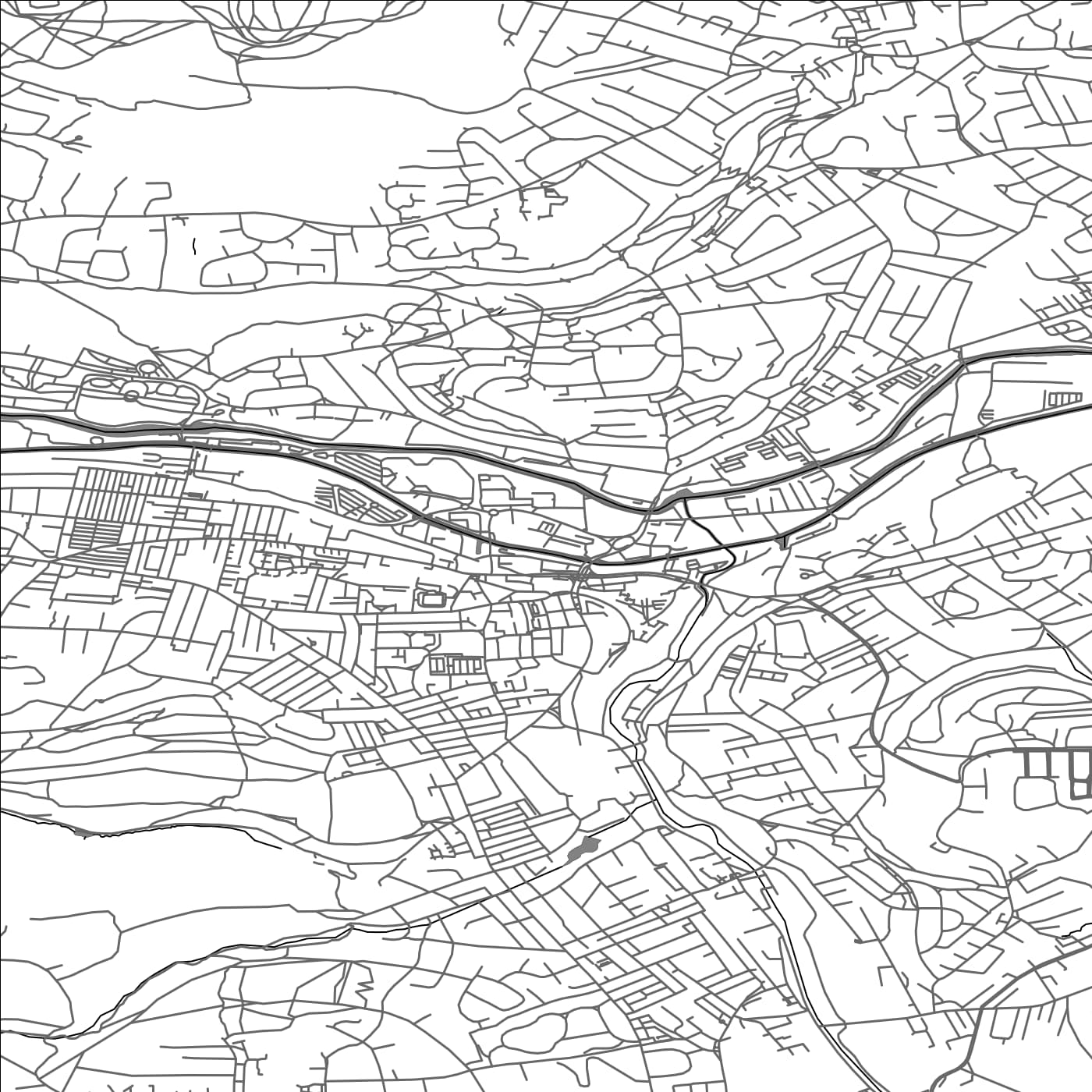 ROAD MAP OF SHIPLEY, UNITED KINGDOM BY MAPBAKES