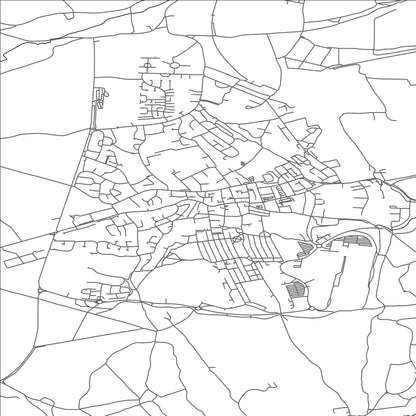 ROAD MAP OF SHIREBROOK, UNITED KINGDOM BY MAPBAKES