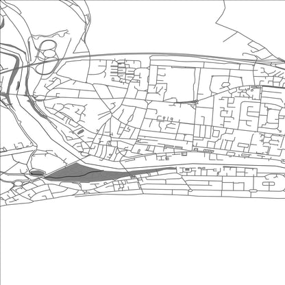 ROAD MAP OF SHOREHAM-BY-SEA, UNITED KINGDOM BY MAPBAKES