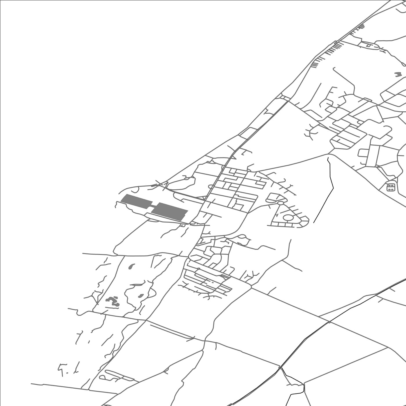 ROAD MAP OF SILLOTH-ON-SOLWAY, UNITED KINGDOM BY MAPBAKES