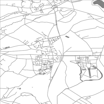 ROAD MAP OF SILSOE, UNITED KINGDOM BY MAPBAKES