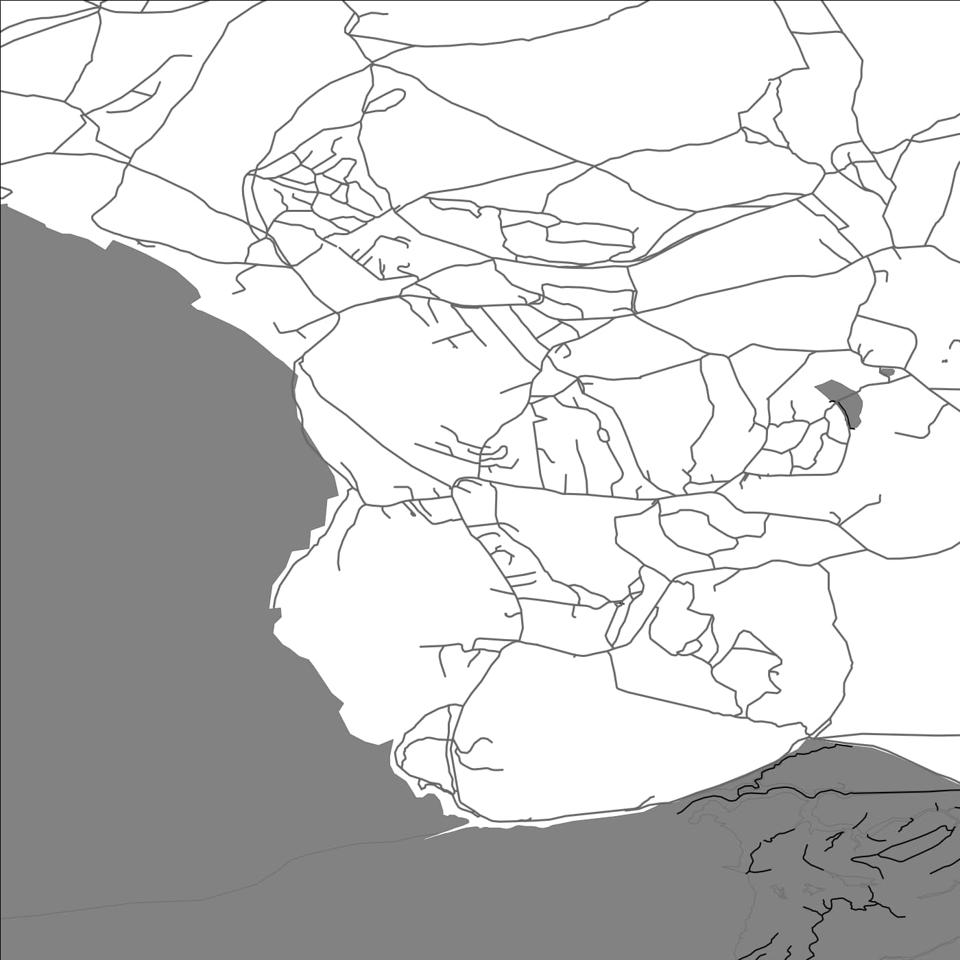 ROAD MAP OF SILVERDALE, UNITED KINGDOM BY MAPBAKES