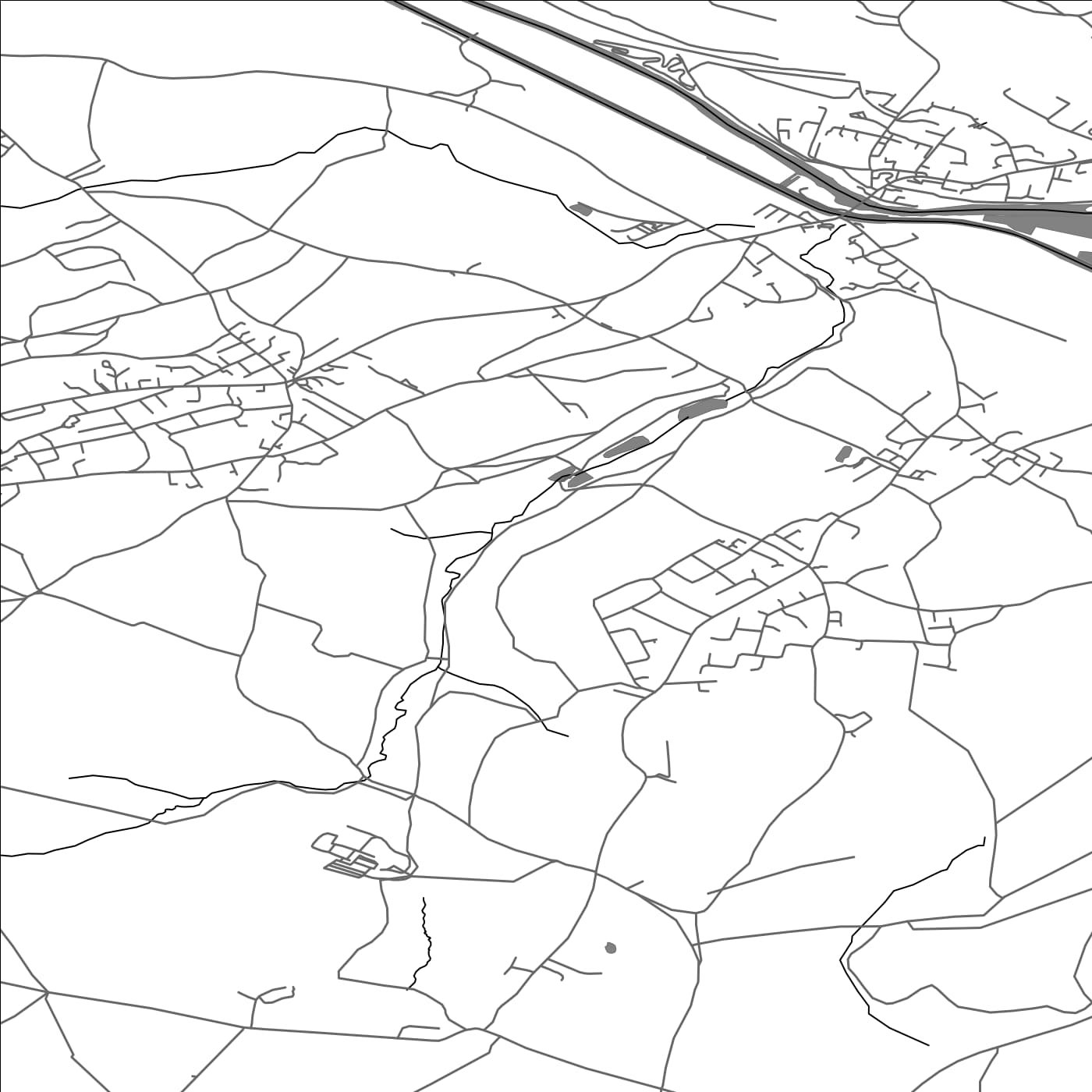 ROAD MAP OF SITLINGTON, UNITED KINGDOM BY MAPBAKES