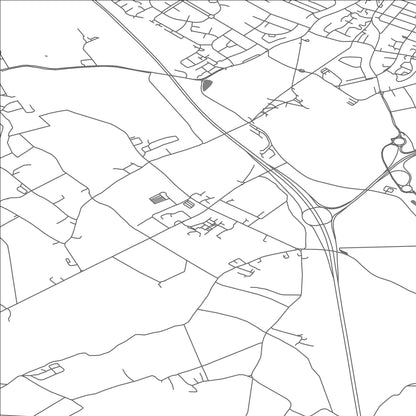 ROAD MAP OF SLIP END, UNITED KINGDOM BY MAPBAKES