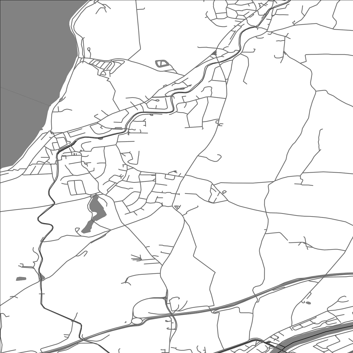 ROAD MAP OF SLYNE-WITH-HEST, UNITED KINGDOM BY MAPBAKES