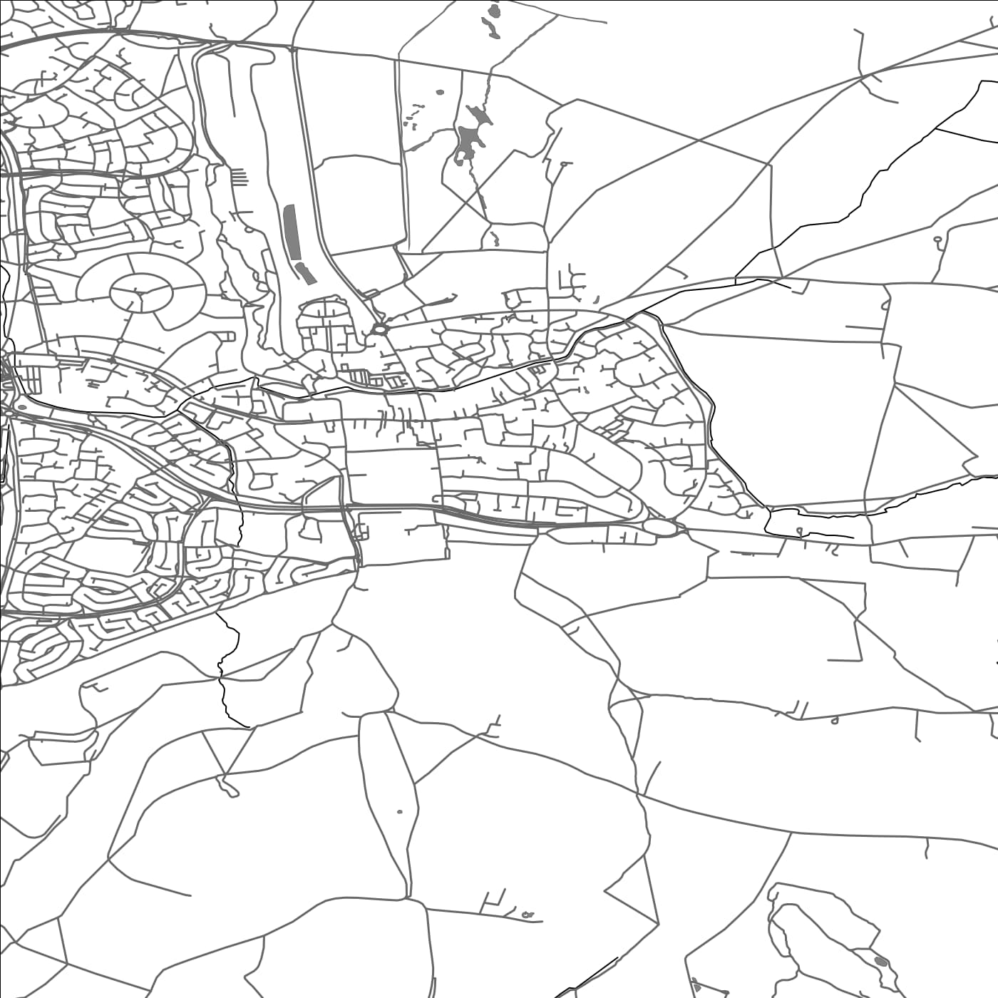 ROAD MAP OF SODBURY, UNITED KINGDOM BY MAPBAKES