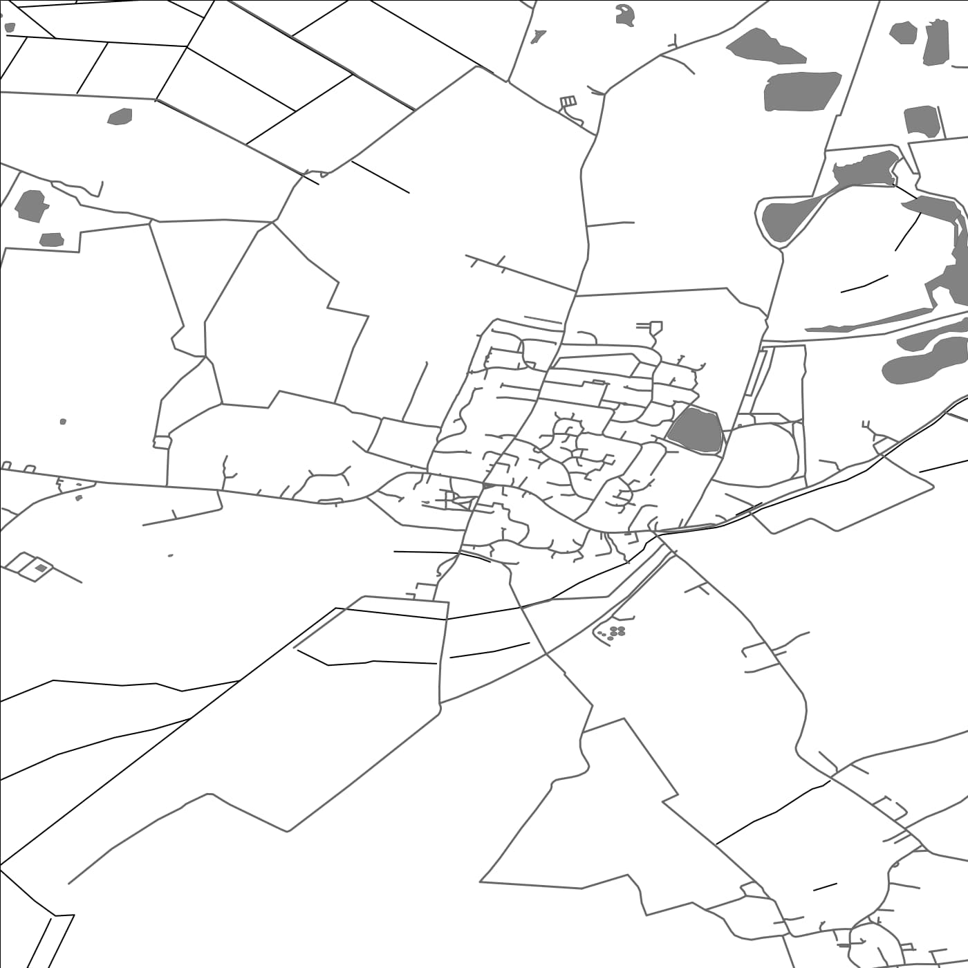 ROAD MAP OF SOMERSHAM, UNITED KINGDOM BY MAPBAKES