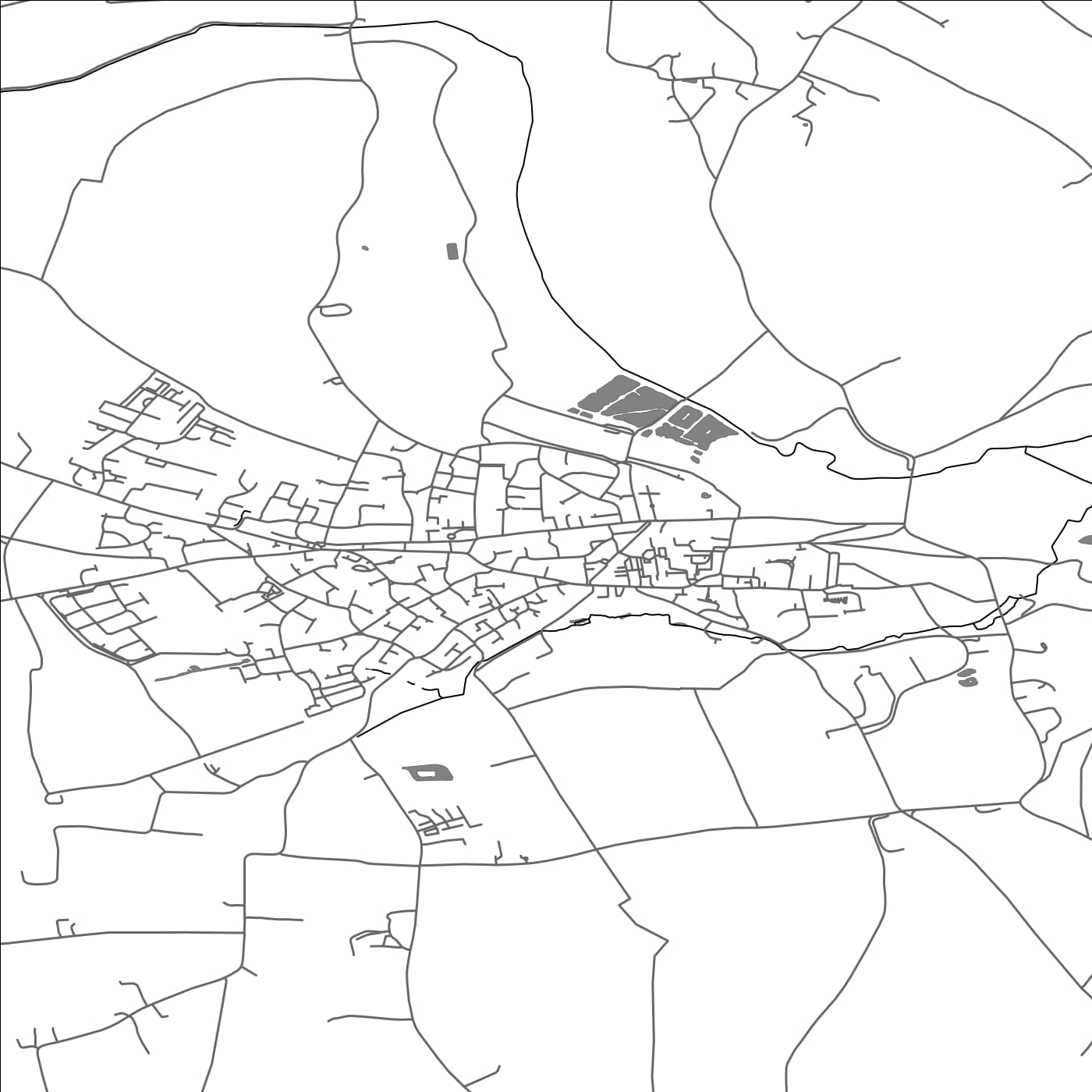 ROAD MAP OF SOMERTON, UNITED KINGDOM BY MAPBAKES