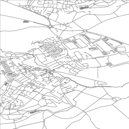 ROAD MAP OF SOUTH ELMSALL, UNITED KINGDOM BY MAPBAKES