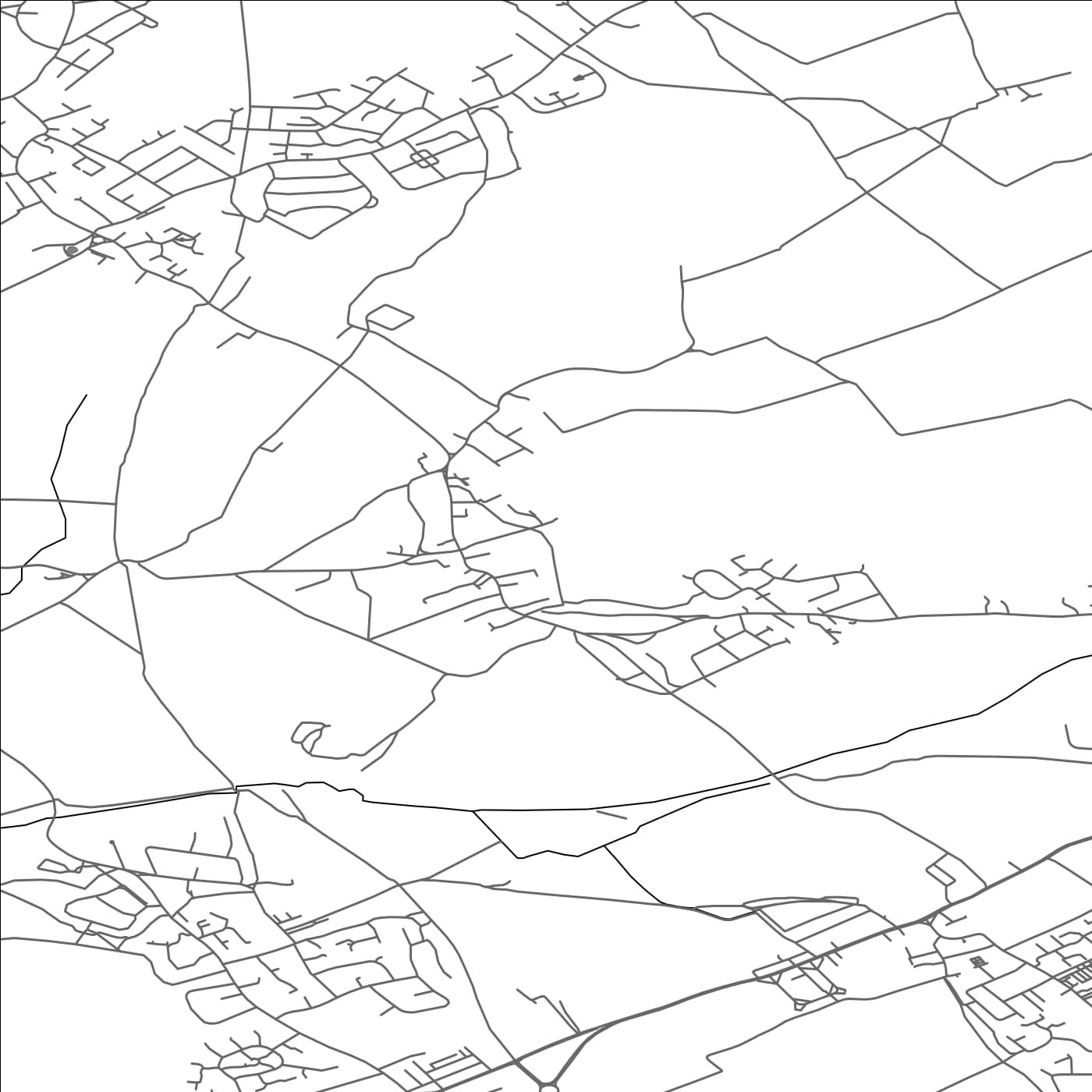 ROAD MAP OF SOUTH HIENDLEY, UNITED KINGDOM BY MAPBAKES