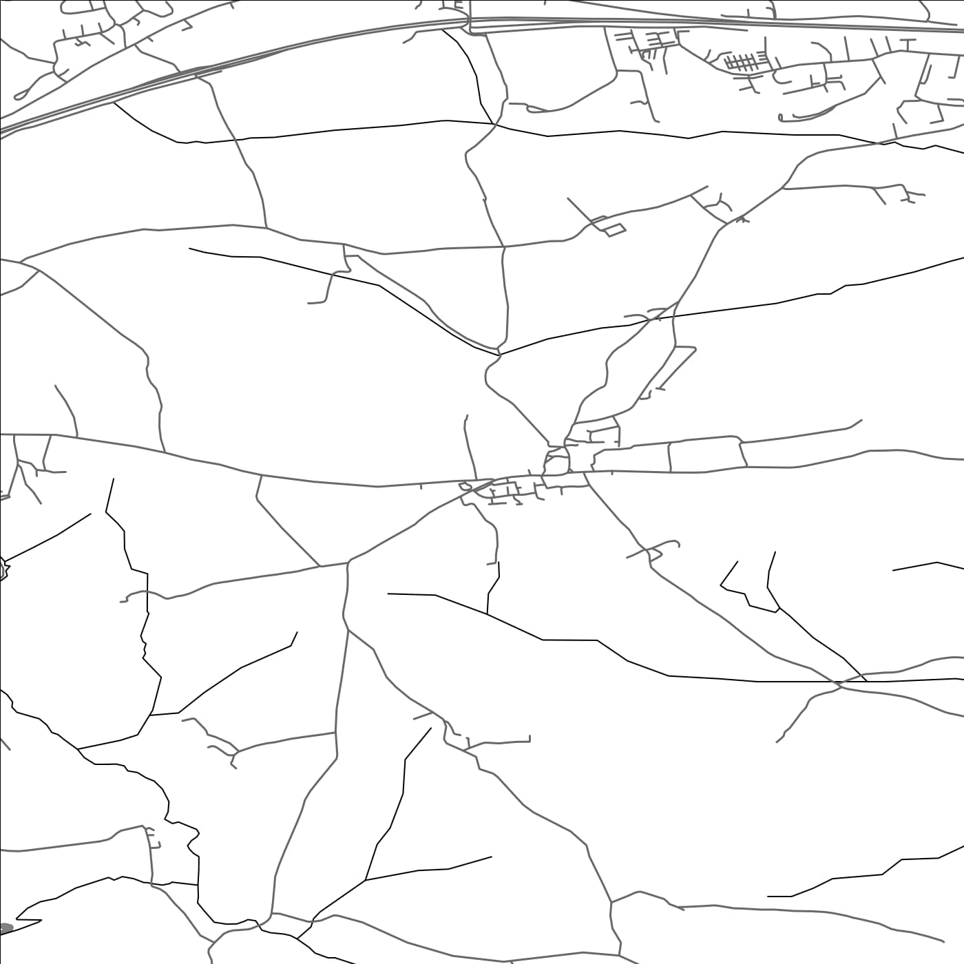 ROAD MAP OF SOUTH PETHERWIN, UNITED KINGDOM BY MAPBAKES