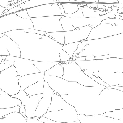 ROAD MAP OF SOUTH PETHERWIN, UNITED KINGDOM BY MAPBAKES